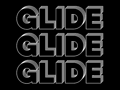 Glide animation graphic design kinetic type minimal motion graphics motion type motion typography type typography