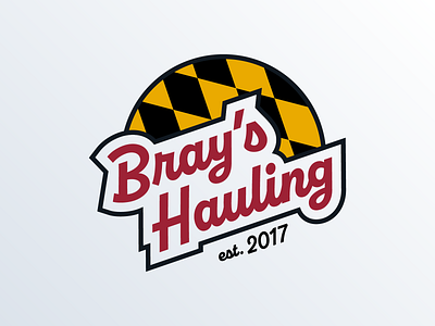Bray's Hauling Logo branding design graphic design illustration logo typography vector