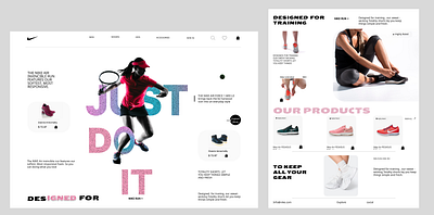 NIKE 3d animation art branding design flat graphic design illustration illustrator logo logo design minimal motion graphics typography ui ux vector web web design website