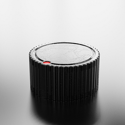 Rotary Black & Red Plastic Knob-11 audio.knob control design knob render ui volume