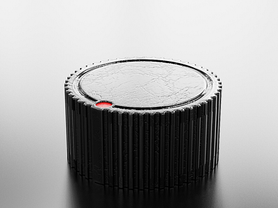 Rotary Black & Red Plastic Knob-11 audio.knob control design knob render ui volume