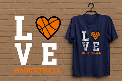 Basketball love T-shirt Design basketball design graphic design t shirt
