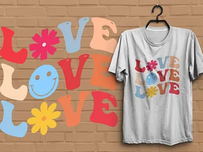 Retro wavy T-shirt Design design graphic design retro wavy t shirt design t shirt