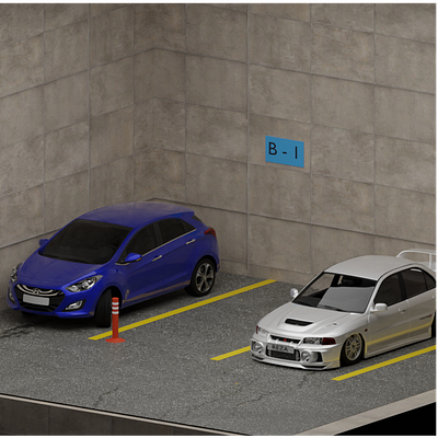 3d parking 3d animation design graphic design ui