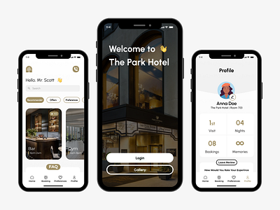 Hotel Service App app app design design mobile app design mobile design ui design ux design