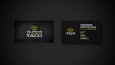 Taco Branding (Business Card) branding design graphic design logo typography