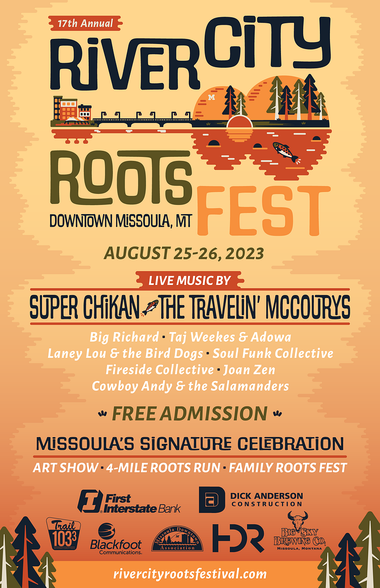 River City Roots Festival Logo and Poster by Erin E. Johnson on Dribbble