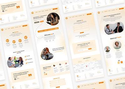 Tip Recruitment branding designinnovation modernelegance graphic design orange ui ux