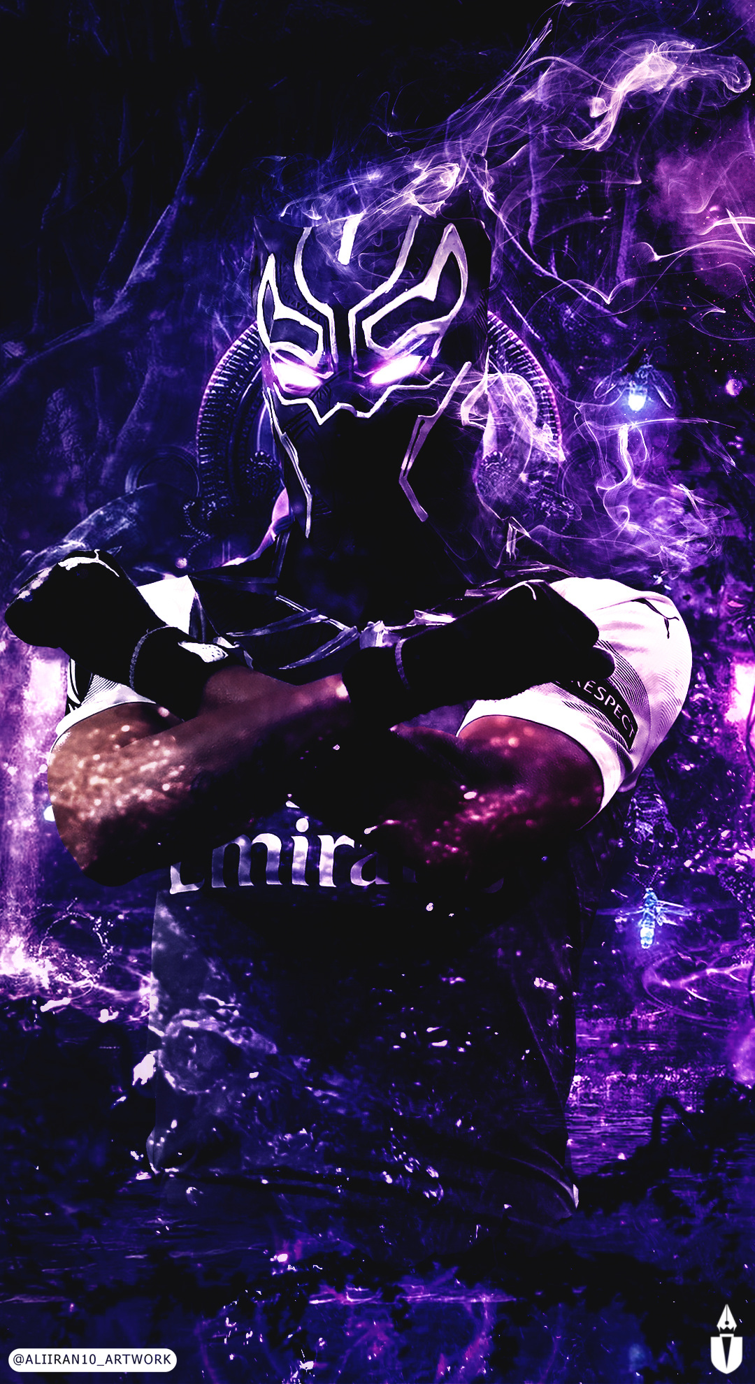 Auba Wakanda arsenal graphic design