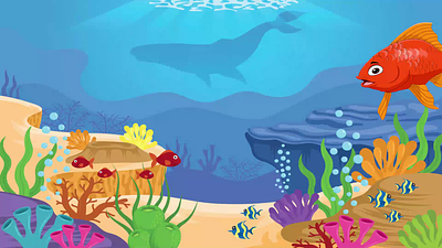 "Underwater Wonders: A Fascinating Look at Animated Fish" 3d animation colorful design fish fish animation graphic design illustration motion graphics ocean underwater video
