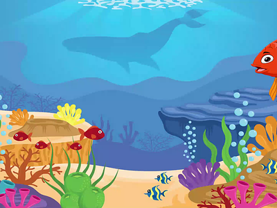 "Underwater Wonders: A Fascinating Look at Animated Fish" 3d animation colorful design fish fish animation graphic design illustration motion graphics ocean underwater video