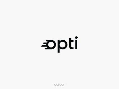 Opti Logo fast logo logo design manage management min minimal o logo optimization technology