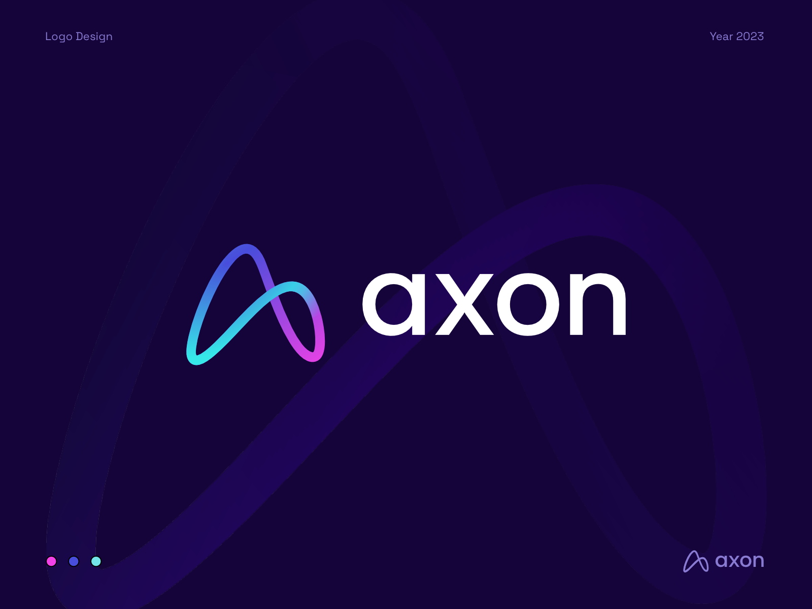 axon logo design by Logo Supra on Dribbble