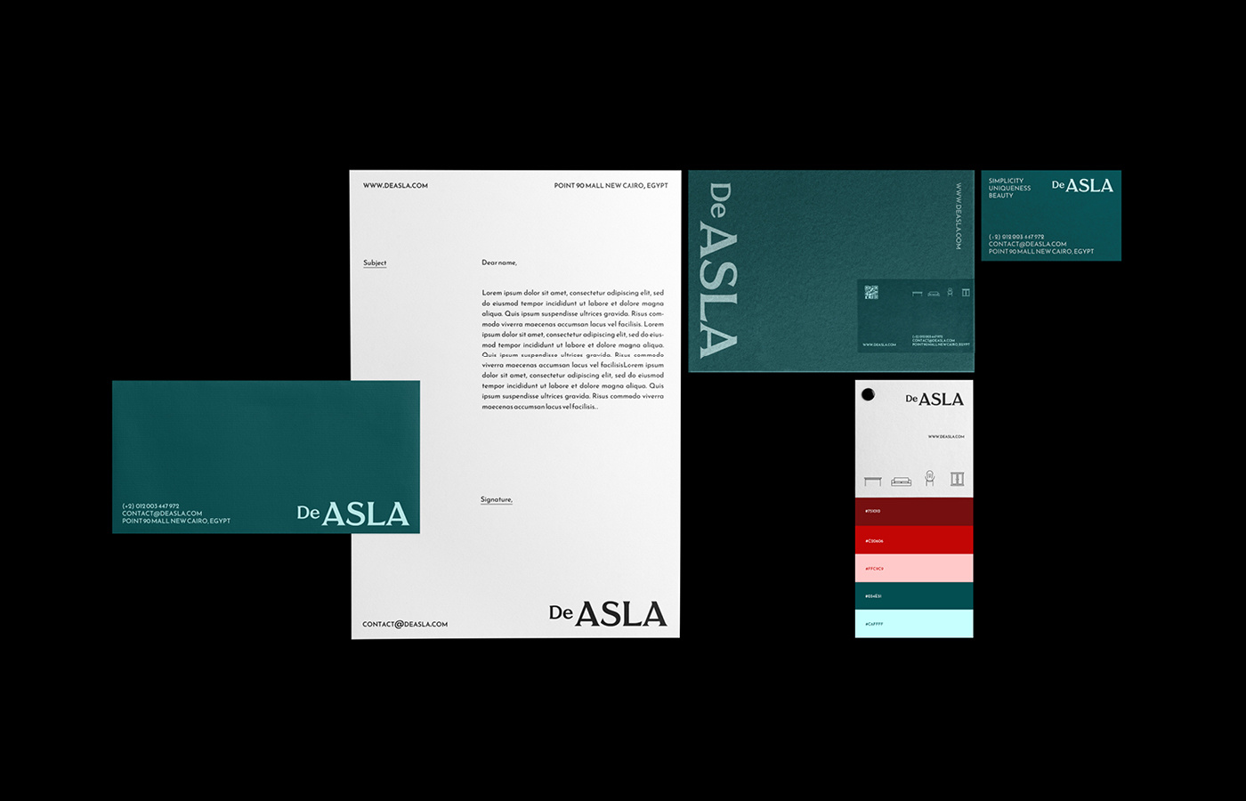 De asla brand brand identity branding design graphic design layout logo logos sationary