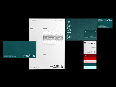 De asla brand brand identity branding design graphic design layout logo logos sationary