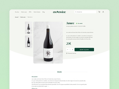 Moonwine cart design e commerce pricing product ui ui design wine