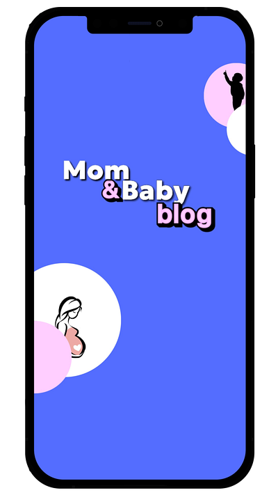 Registration in the application Mom&babyblog app dailyui design graphic design illustration logo