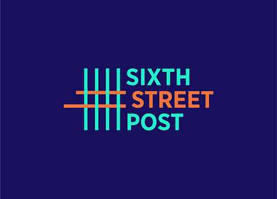Sixth Street Post Logo brand branding logo vector
