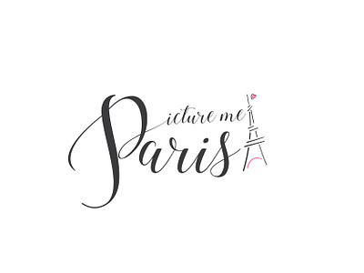 Picture me Paris lettermark logo minimalist