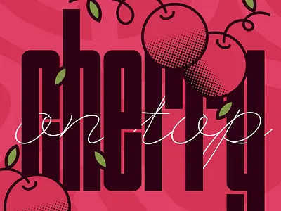 Cherry design graphic design social media post