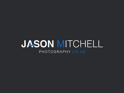 Jason Mitchell Photography lettermark logo minimalist modern simple