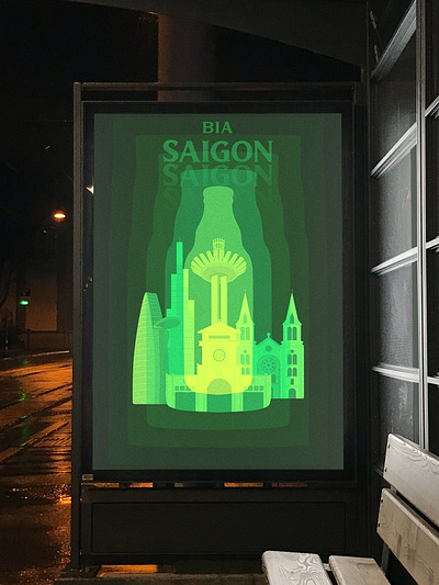 Bia Sai Gon - Even Poster branding design graphic design illustration vector