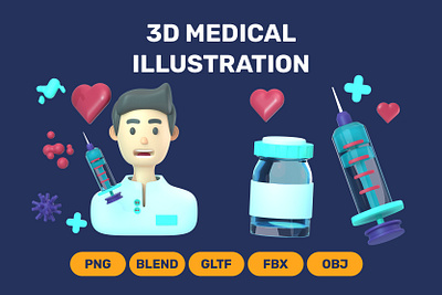 Medical Hospital 3D Sets fantasy