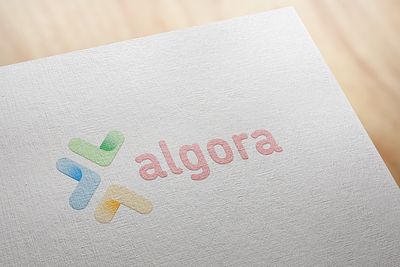 Algora IT Company Logo Concept branding design flat graphic design logo minimal