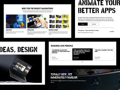 Principle - Animate App animate animation apps design desktop app interaction landing page principle ui ui ux uidesign ux web design website
