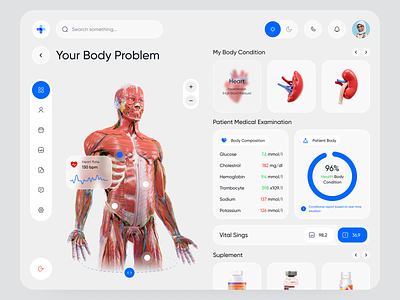 Medix - EHR Patient Overview app clean clinic dashboard design doctor health healthcare healthtech hospital lab medical medical cal patient product design records simple ui uiux design ux