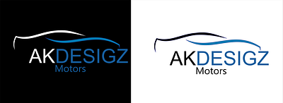 Ak motors 3d branding graphic design logo