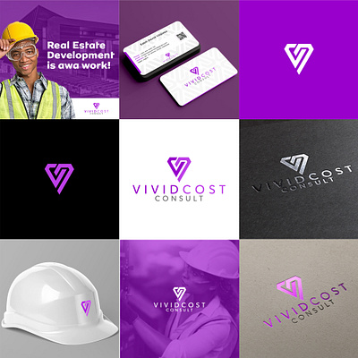 Brand Identity for Vividcost Consult branding corel draw design graphic design logo
