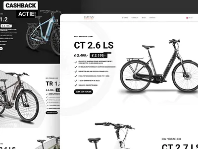 BESV E-Bikes besv bikes design e bike electric bikes figma illustration minimal modern new ui ui ui design website website design website ui