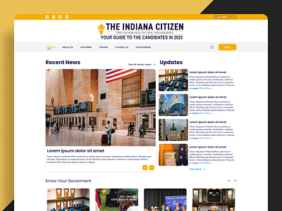 The Indiana Citizen design figma minimal modern new new ui trending ui ui design web design