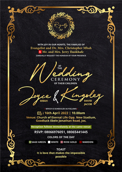 Wedding Invitation Card Design corel draw design graphic design invitation wedding