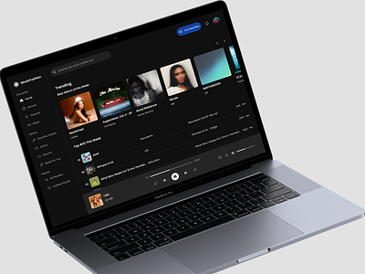 MusicFushion - Music Streaming Design Concept dashboard design concept music streaming music web player ui ui design web design