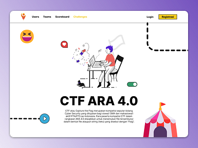ARA 4.0 CTF Website app typography ui website