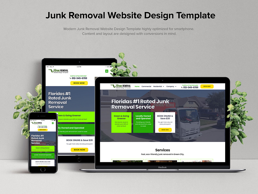 Junk Removal Website Template designs themes templates and downloadable graphic elements on Junk Removal Website Template designs themes templates and downloadable graphic elements on