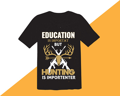 Hunting T-shirt design learn tshirt design
