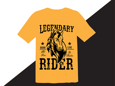 Legendary Rider T shirt design t shirt design for upwork client