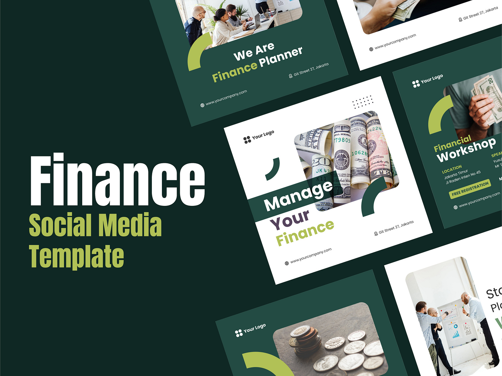 Finance Social Media Template by Git Aset Studio on Dribbble