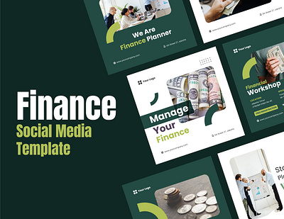 Finance Social Media Template accounting branding business corporate display finance instagram office sociaal media