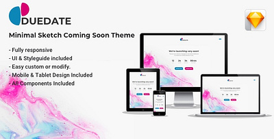 Coming soon theme design responsive branding design graphic design illustration logo responsive ui ux vector website