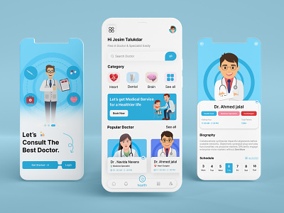 Healthcare service - Mobile app app design app ui appointment app clinic doctor app doctor appointment health app health care health care app hospital medical medical app medical care medicine medicine app minimal patient patient app ui user experience