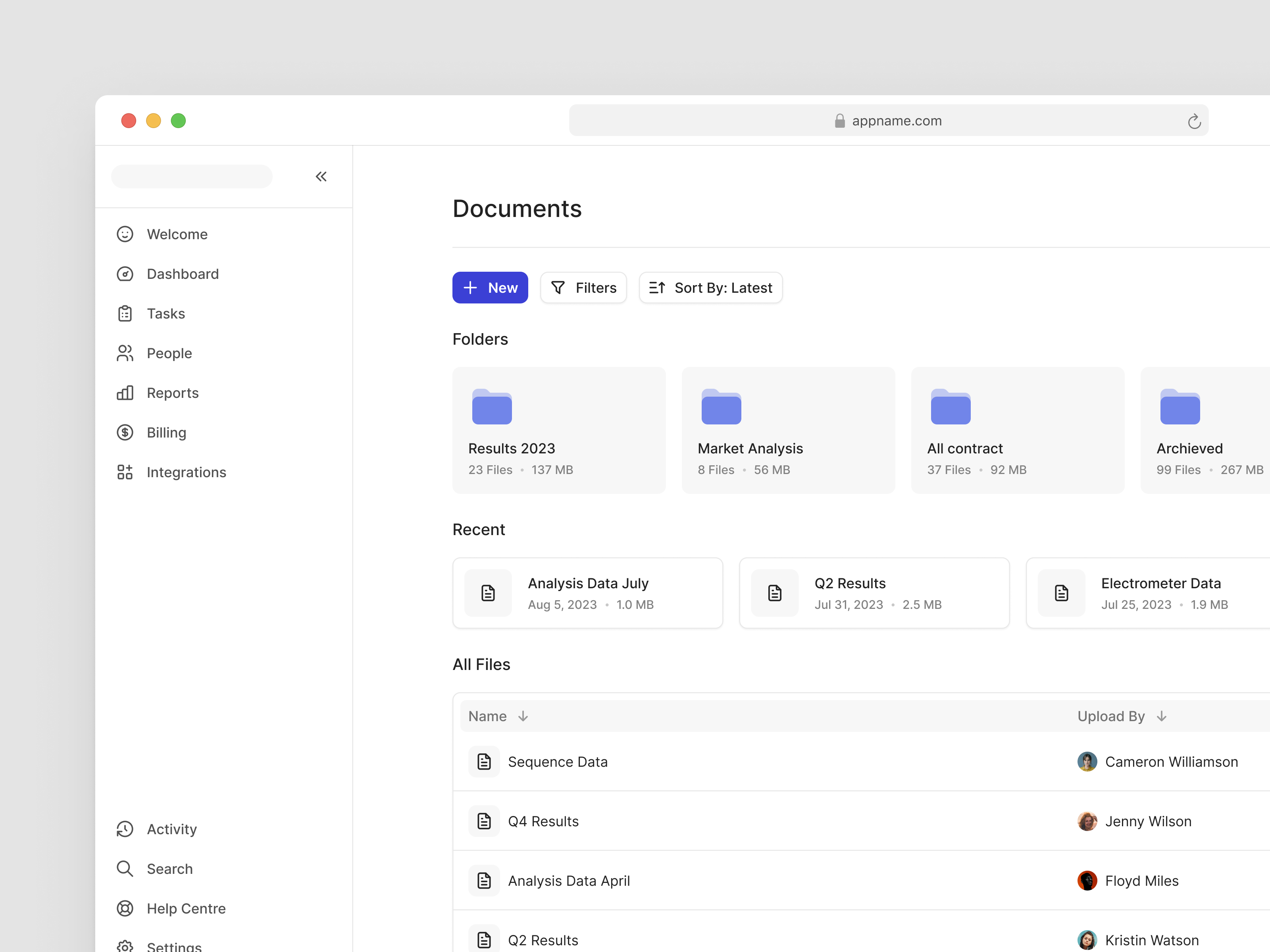 Example of Document Home