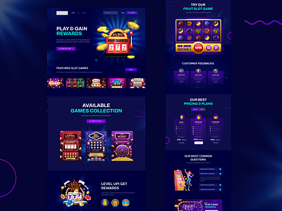 Slot Games app branding card games casino casino games commerce design games graphic design illustration logo online online games slot slot games ui ux web