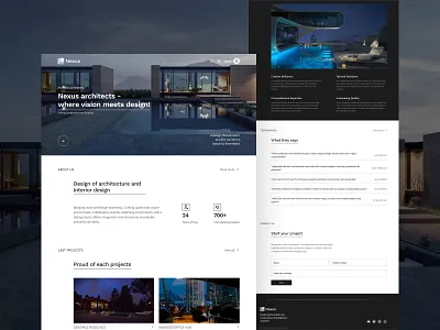 Nexus Architects architects civil design interior designer minimal minimalisticmagic nexusarchitects portfolio simplicity ui userfriendlyexperience we web website websitedesign