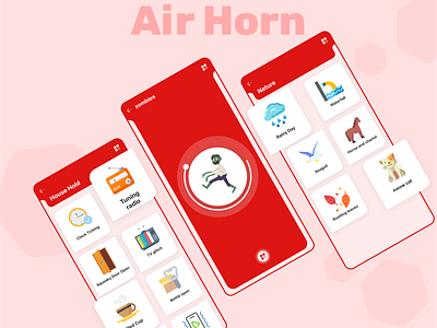 Air Horn 📣 air horn app ui minimal design ui