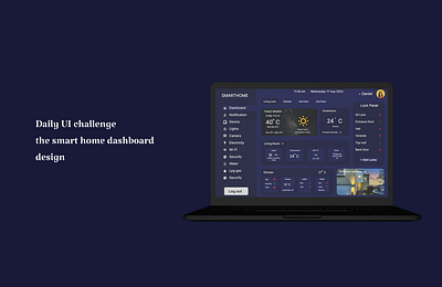 Smart Home Dash daily ui challenges ui uiux designer web design