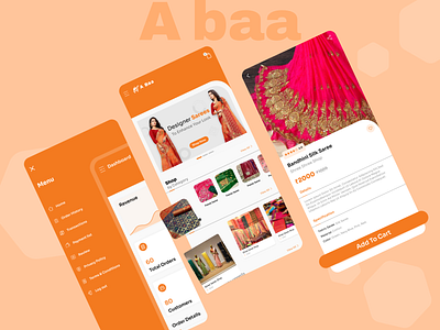 A Baa 🥻 e commerce app ui logo